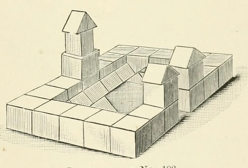 An illustration from Kindergarten papers, 1896, leaf 89