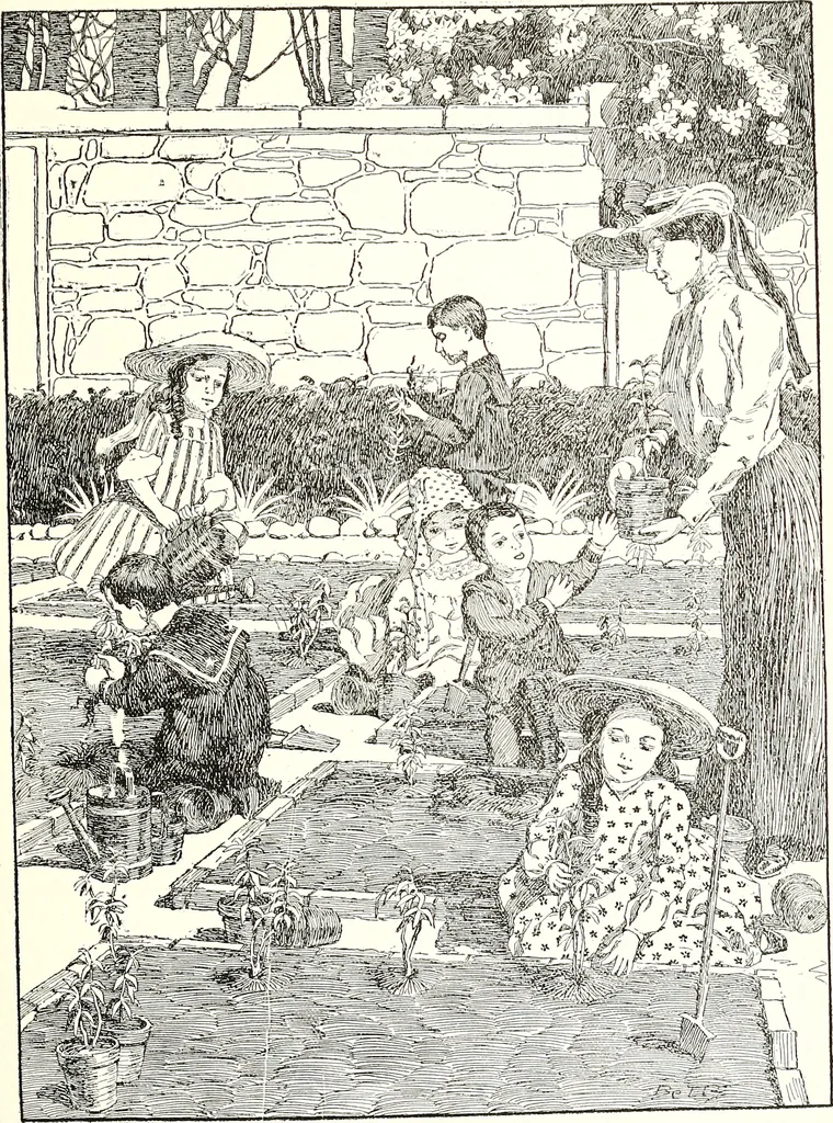 An illustration from The Kindergarten-primary magazine, 1907, leaf 372