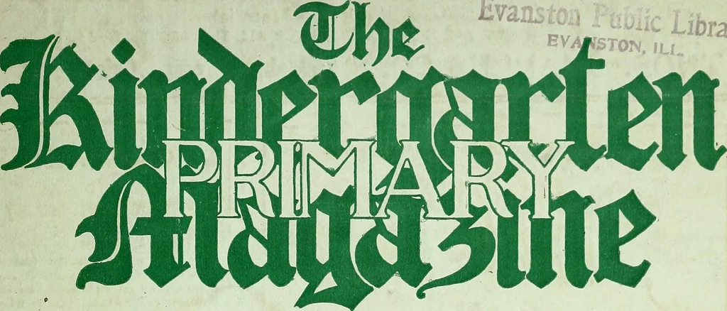 An illustration from The Kindergarten-primary magazine, 1907, leaf 86