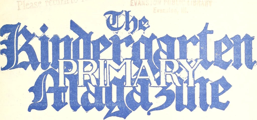 An illustration from The Kindergarten-Primary Magazine, 1912, leaf 156