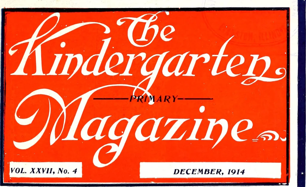 An illustration from The Kindergarten-Primary Magazine, 1914, leaf 132
