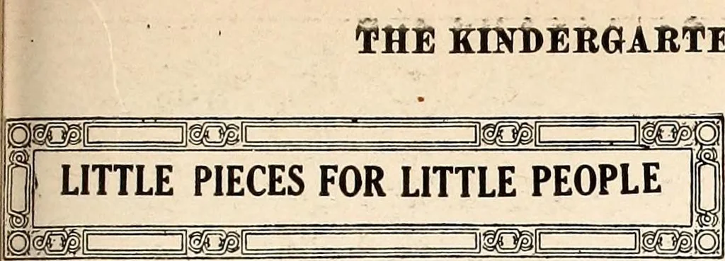 An illustration from The Kindergarten-Primary Magazine, 1915, leaf 188