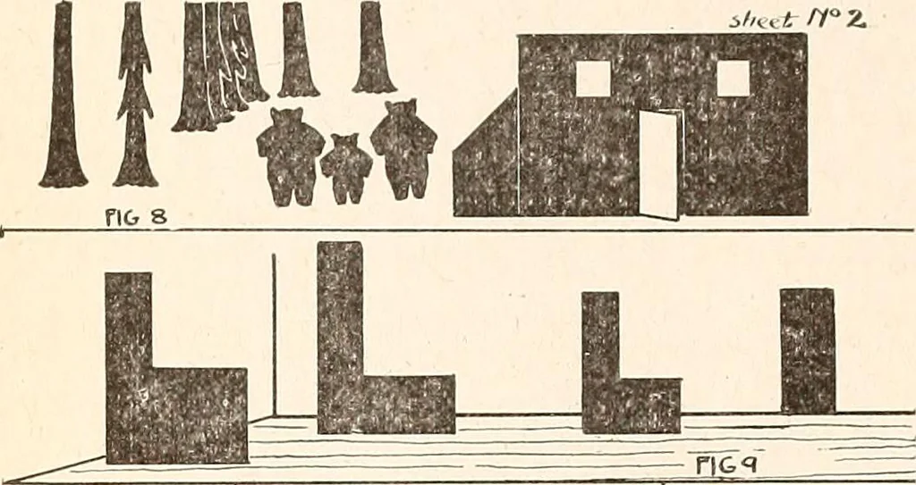 An illustration from The Kindergarten-Primary Magazine, 1915, leaf 199