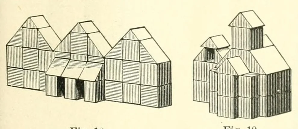 An illustration from The Kindergarten and the school, 1886, leaf 97
