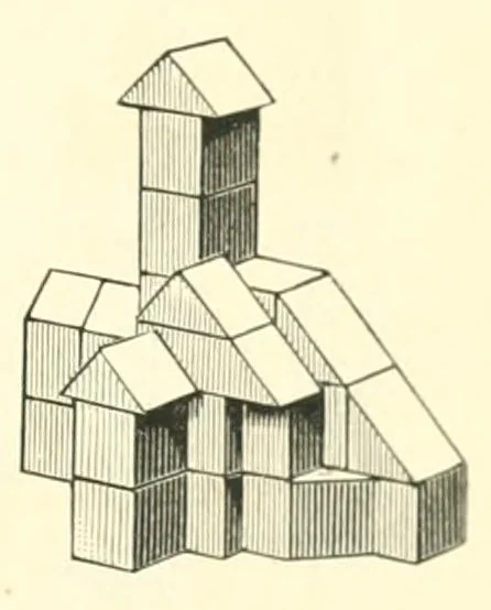 An illustration from The Kindergarten and the school, 1886, leaf 97