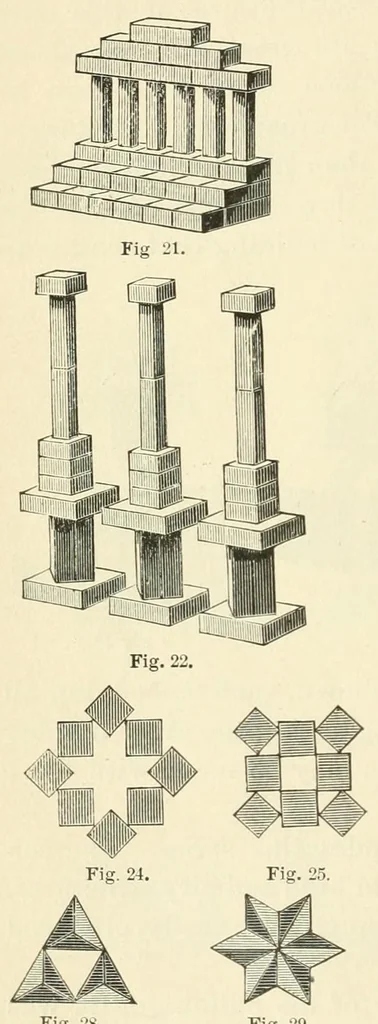 An illustration from The Kindergarten and the school, 1886, leaf 98