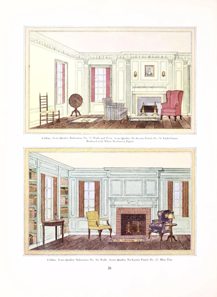 An illustration from King color rules the home., 1928, leaf 54