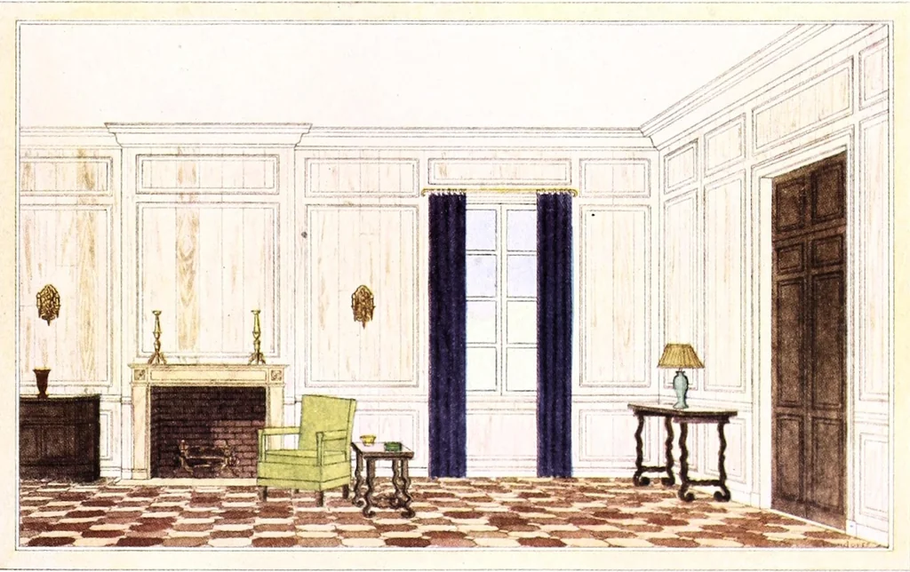 An illustration from King color rules the home., 1928, leaf 59