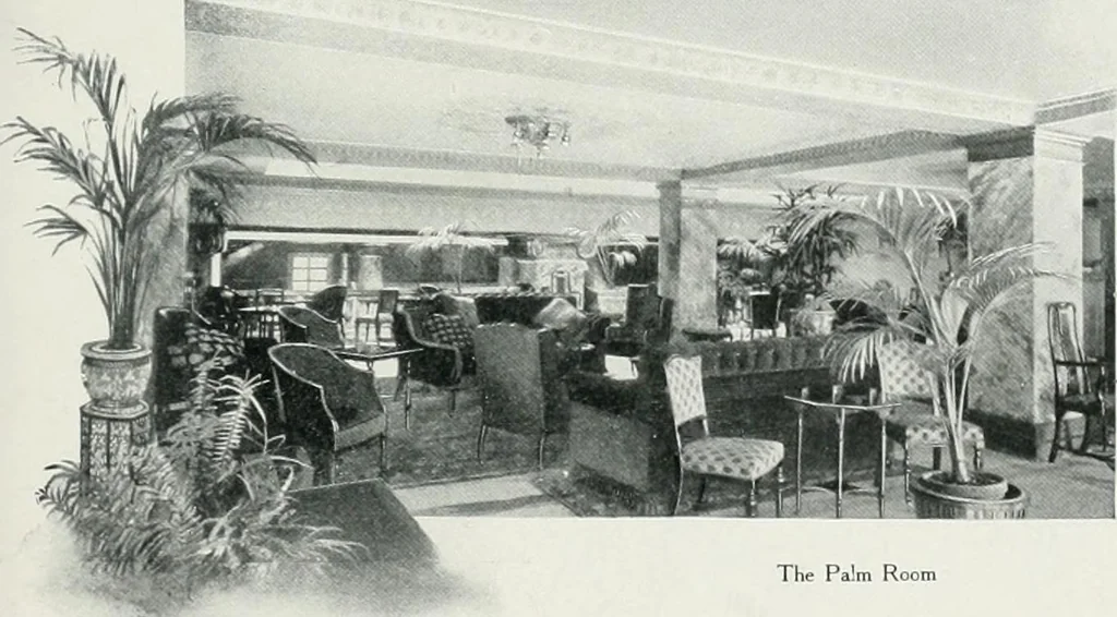An illustration from King Edward Hotel guests' book, 1906, leaf 12