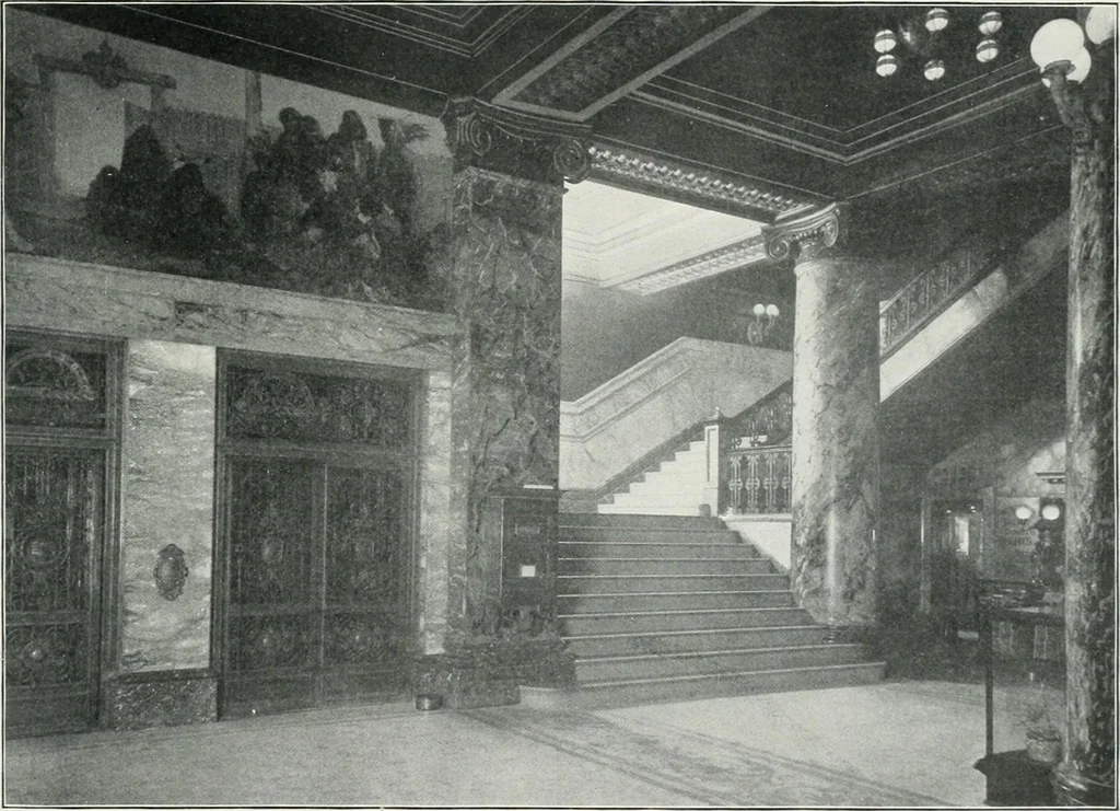An illustration from King Edward Hotel guests' book, 1906, leaf 14