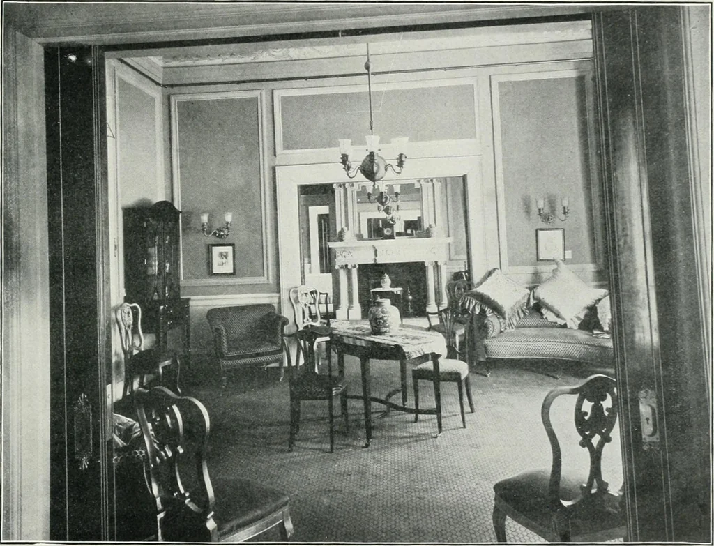 An illustration from King Edward Hotel guests' book, 1906, leaf 18