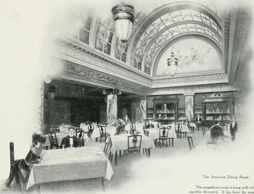 An illustration from King Edward Hotel guests' book, 1906, leaf 24