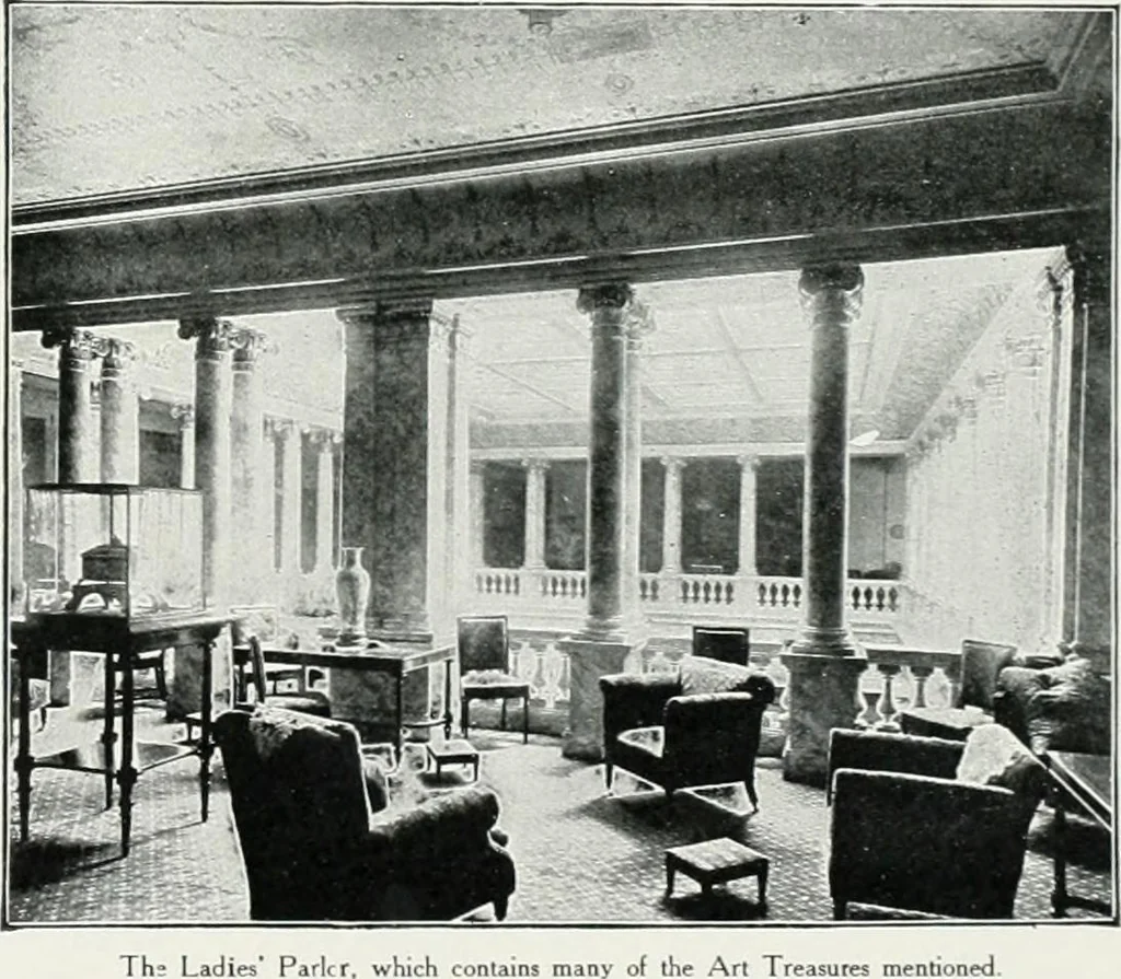 An illustration from King Edward Hotel guests' book, 1906, leaf 34