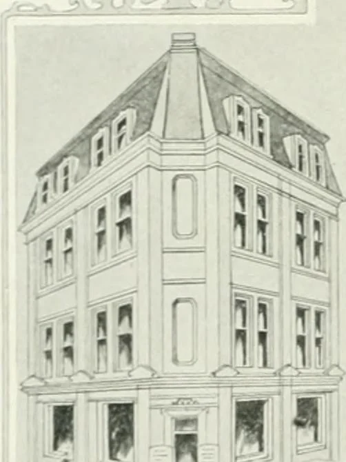 An illustration from King Edward Hotel guests' book, 1906, leaf 35