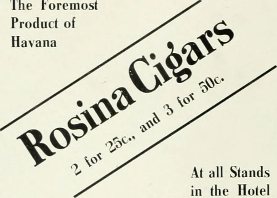 An illustration from King Edward Hotel guests' book, 1906, leaf 37