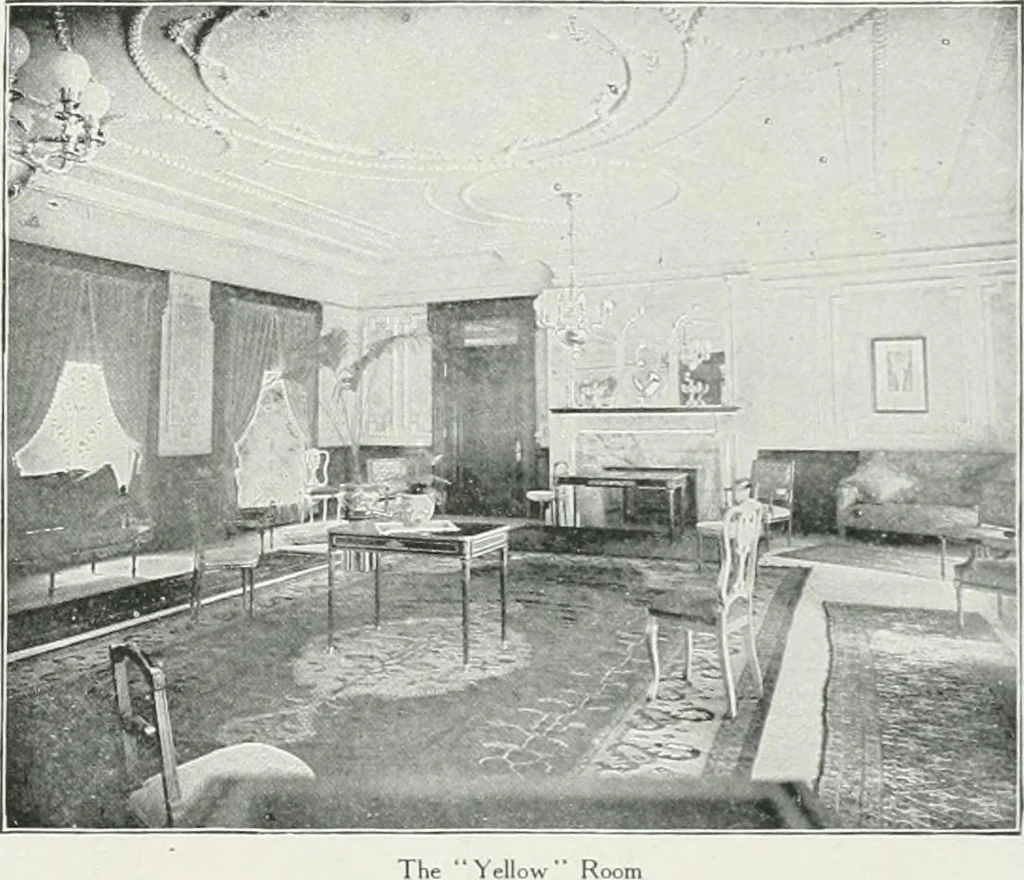 An illustration from King Edward Hotel guests' book, 1906, leaf 40