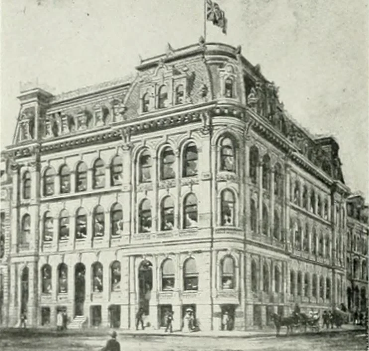 An illustration from King Edward Hotel guests' book, 1906, leaf 41