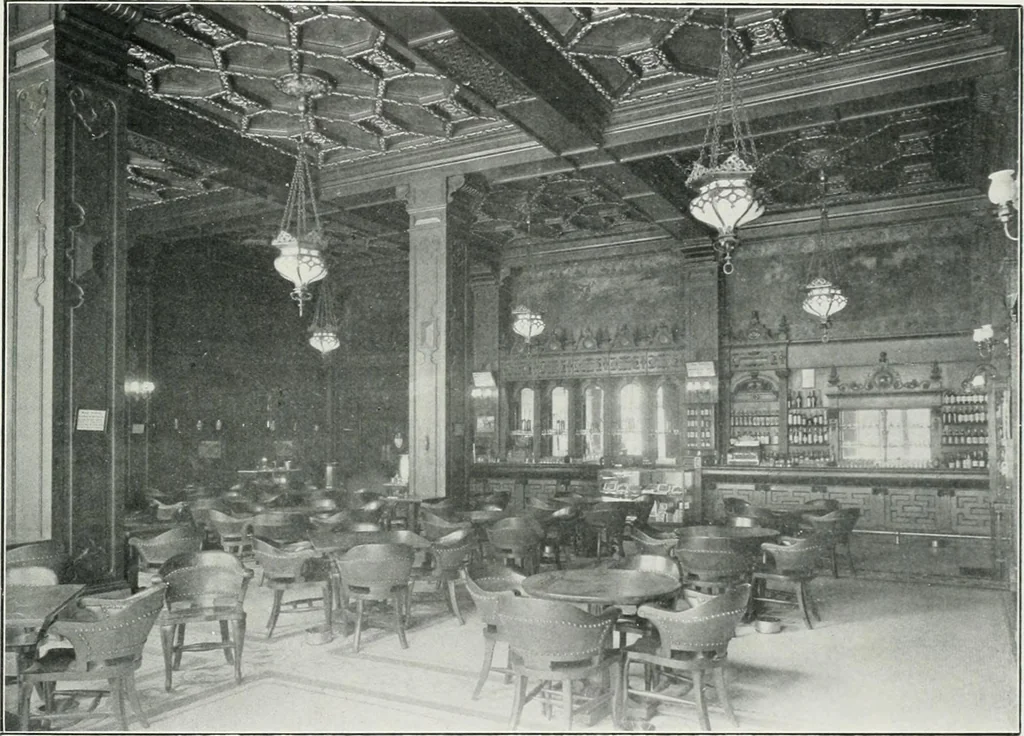 An illustration from King Edward Hotel guests' book, 1906, leaf 44
