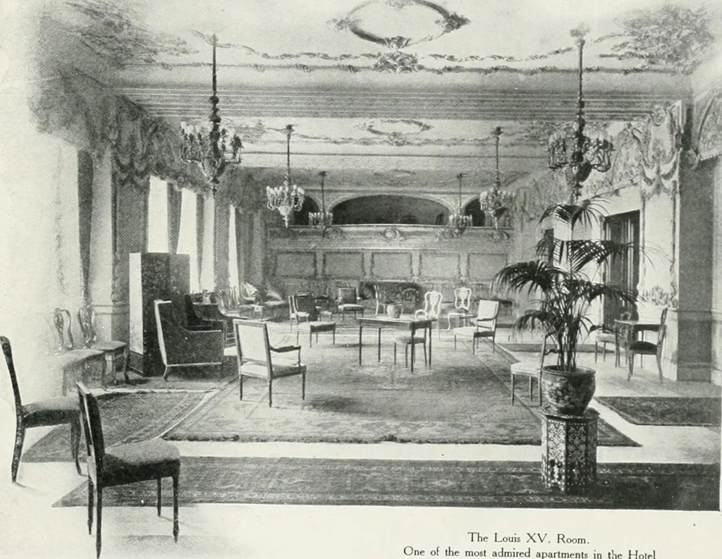 An illustration from King Edward Hotel guests' book, 1906, leaf 52