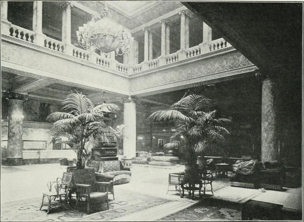An illustration from King Edward Hotel guests' book, 1906, leaf 60