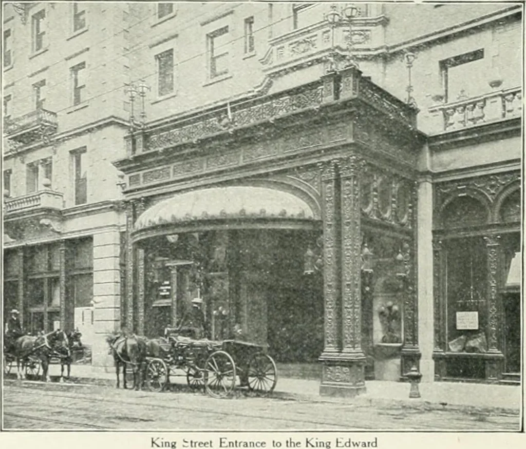 An illustration from King Edward Hotel guests' book, 1906, leaf 9