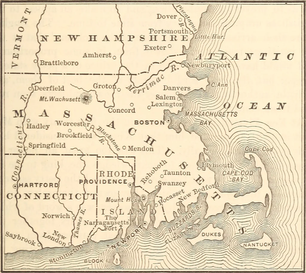 An illustration from King Philip's war, and Witchcraft in New England, 1890, leaf 10