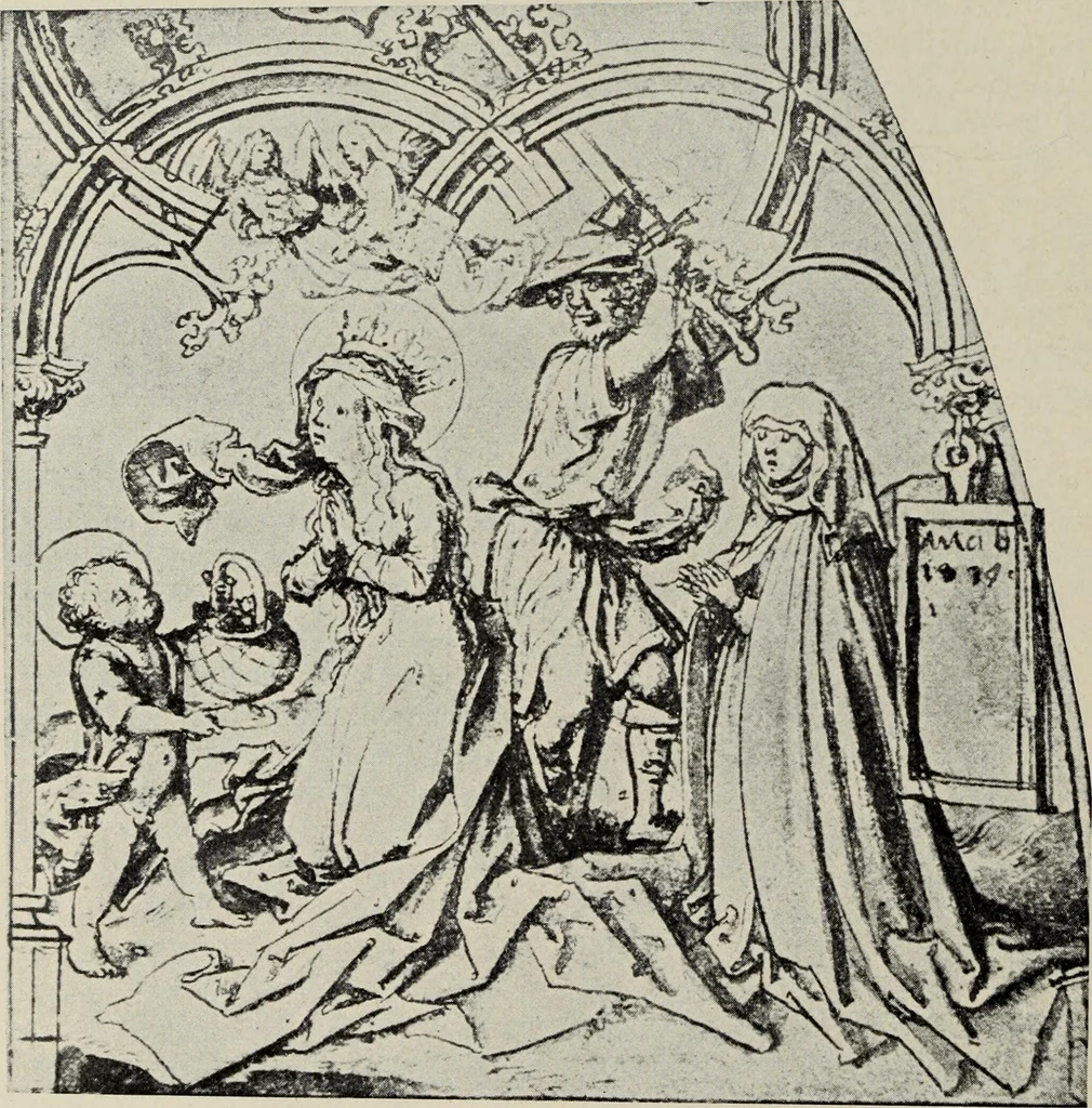 An illustration from Kirchliche Kunst im alten Augsburg, 1900, leaf 71