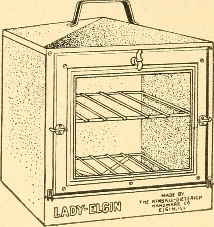 An illustration from The kitchen fire and how to run it. A manual for the housewife showing how to save coal, gas, labor and health, 1912, leaf 97