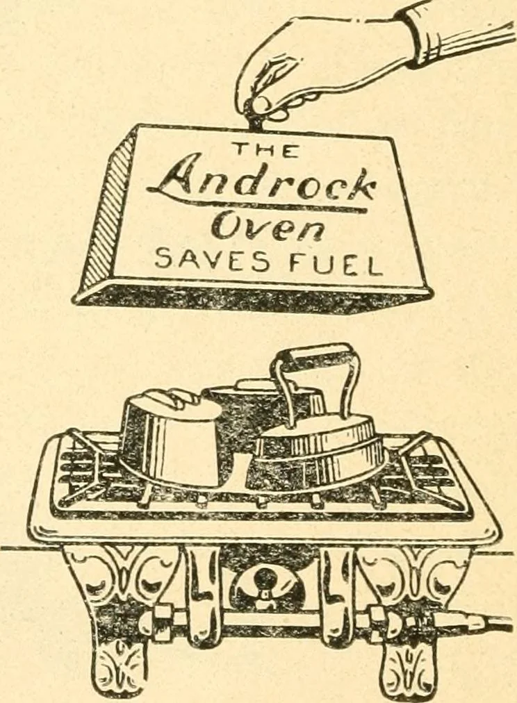 An illustration from The kitchen fire and how to run it. A manual for the housewife showing how to save coal, gas, labor and health, 1912, leaf 99