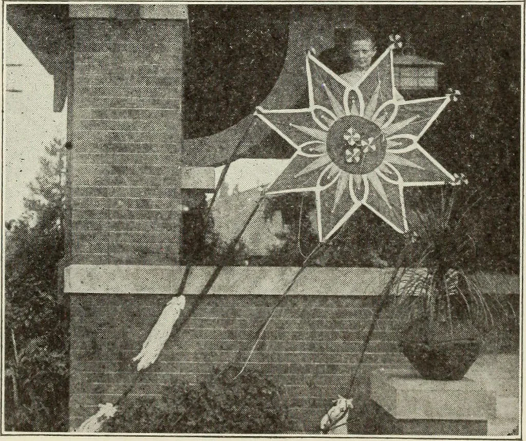 An illustration from Kitecraft and kite tournaments, 1919, leaf 144