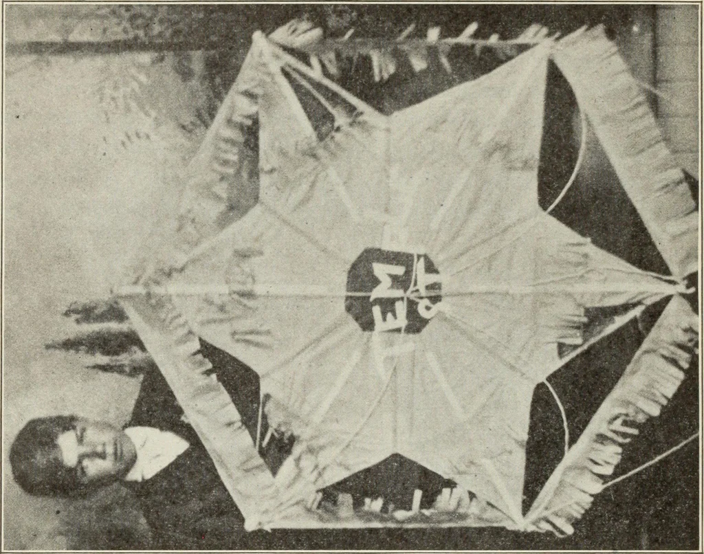 An illustration from Kitecraft and kite tournaments, 1919, leaf 29