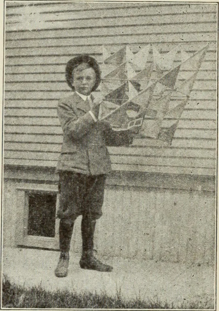 An illustration from Kitecraft and kite tournaments, 1919, leaf 49