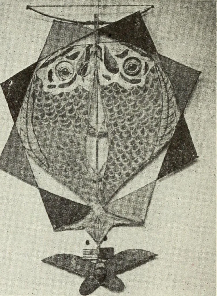 An illustration from Kitecraft and kite tournaments, 1919, leaf 70
