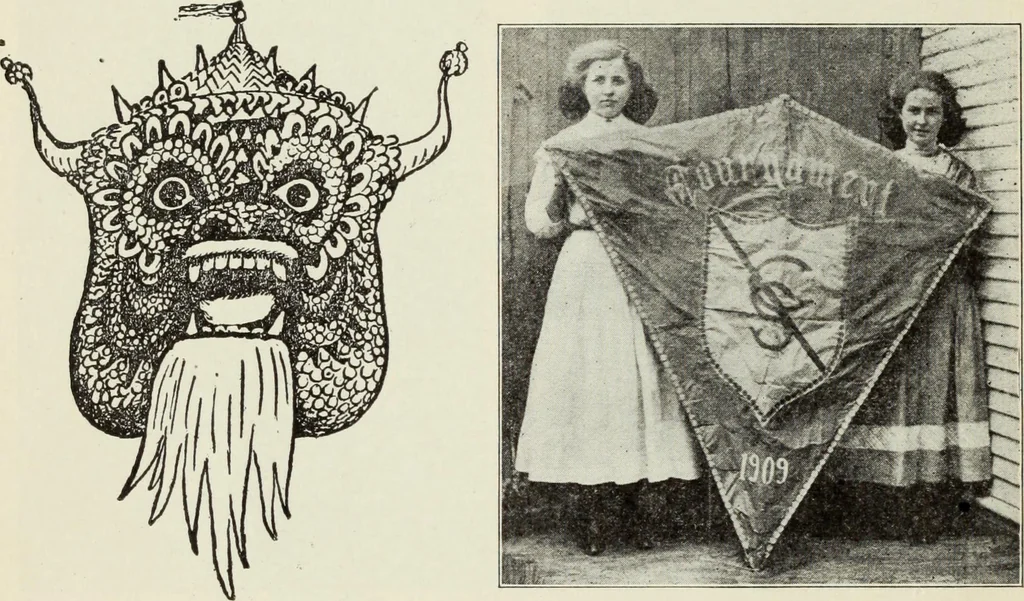 An illustration from Kitecraft and kite tournaments, 1919, leaf 71