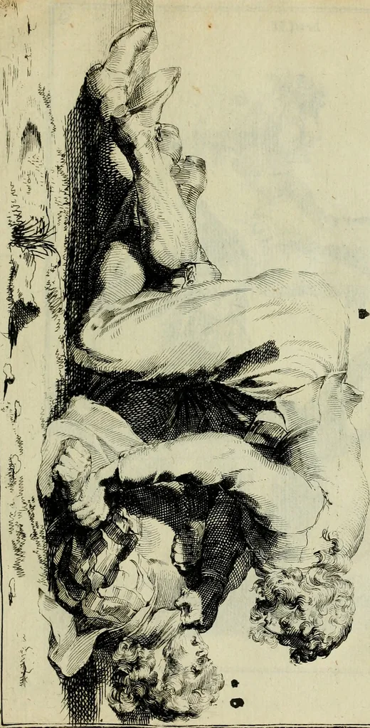 An illustration from Klare onderrichtinge der voortreffelijcke worstel-konst : verhandelende hoemen in alle voorvallen van twist in handtgemeenschap, sich kan hoeden : en alle aengrepen, borst-stooten, vuyst-slagen &c. versetten ..., 1674, leaf 50