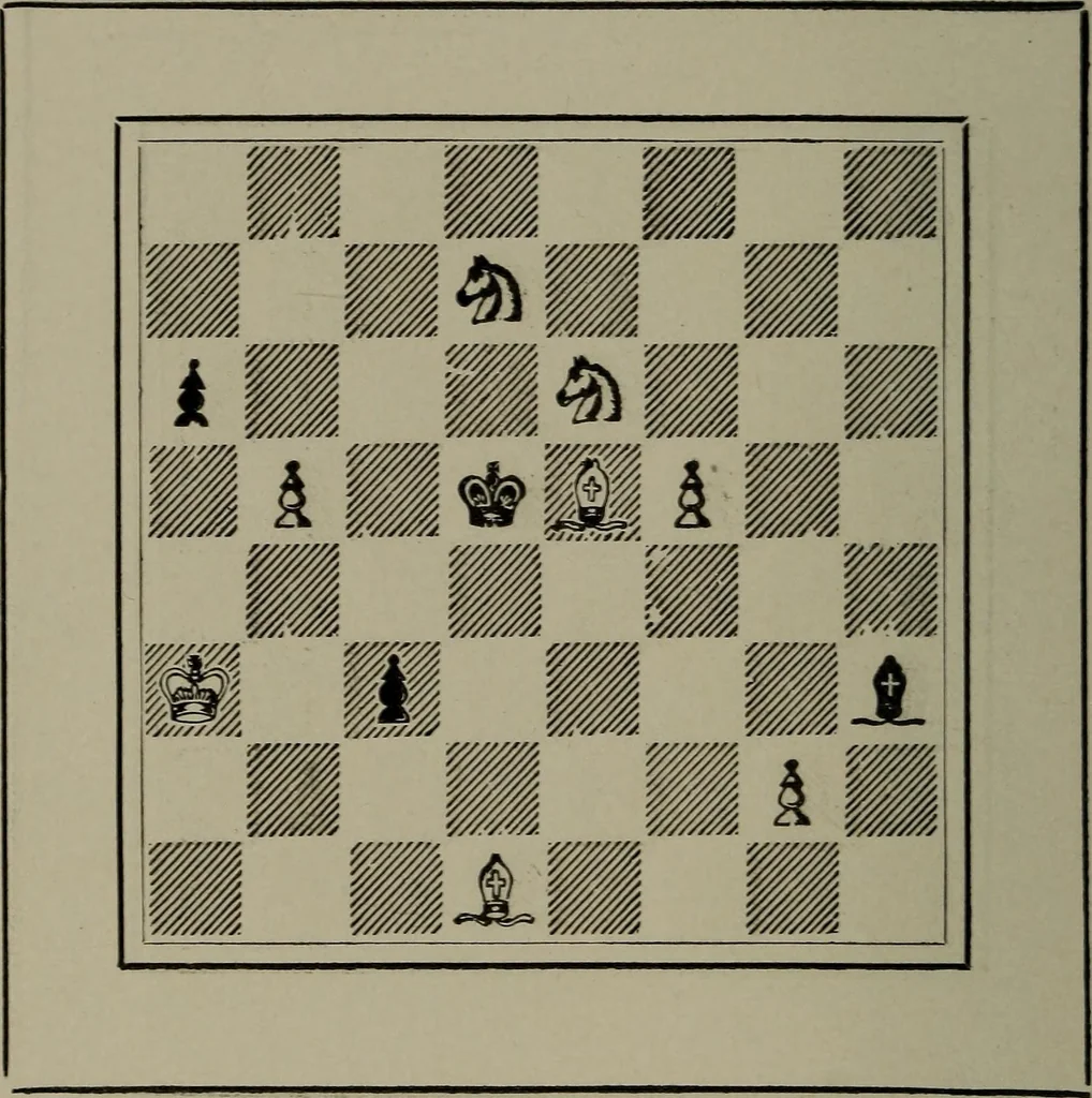 An illustration from Knights and bishops, 1909, leaf 107