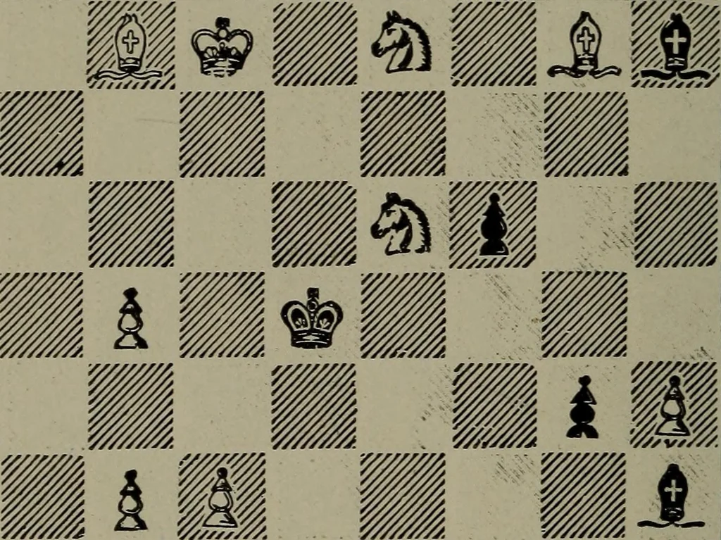 An illustration from Knights and bishops, 1909, leaf 113