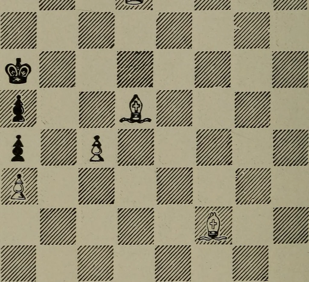 An illustration from Knights and bishops, 1909, leaf 35