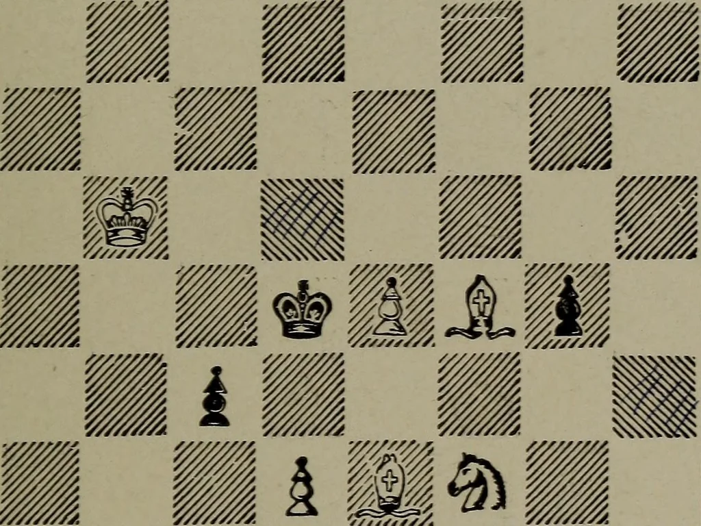 An illustration from Knights and bishops, 1909, leaf 56