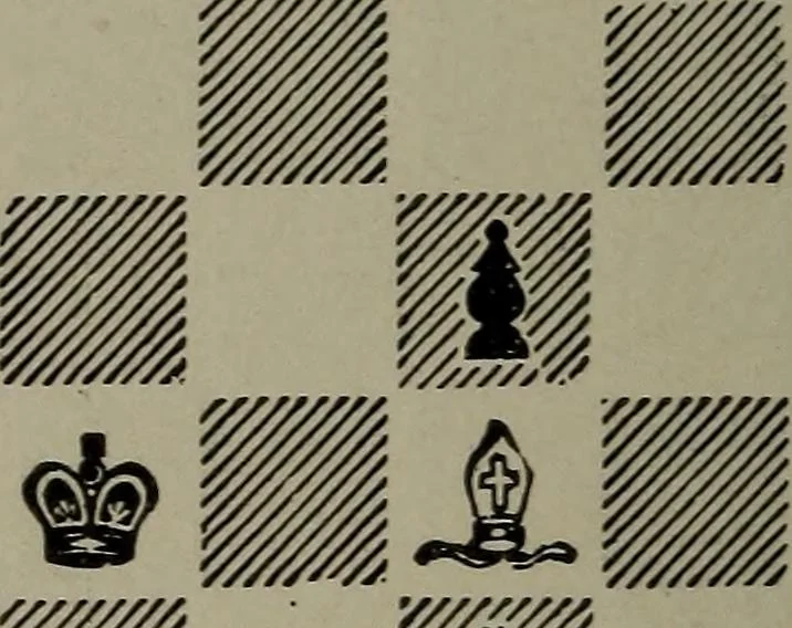 An illustration from Knights and bishops, 1909, leaf 59