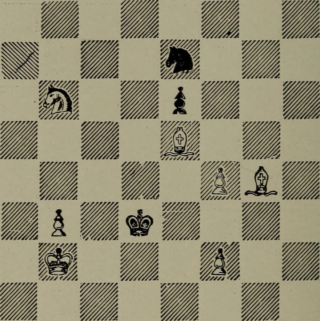 An illustration from Knights and bishops, 1909, leaf 61