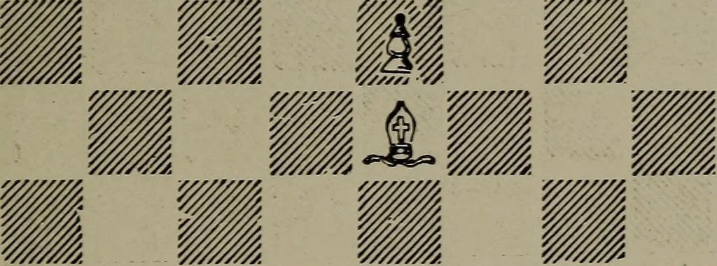 An illustration from Knights and bishops, 1909, leaf 66