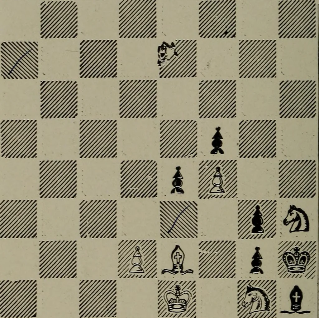 An illustration from Knights and bishops, 1909, leaf 69