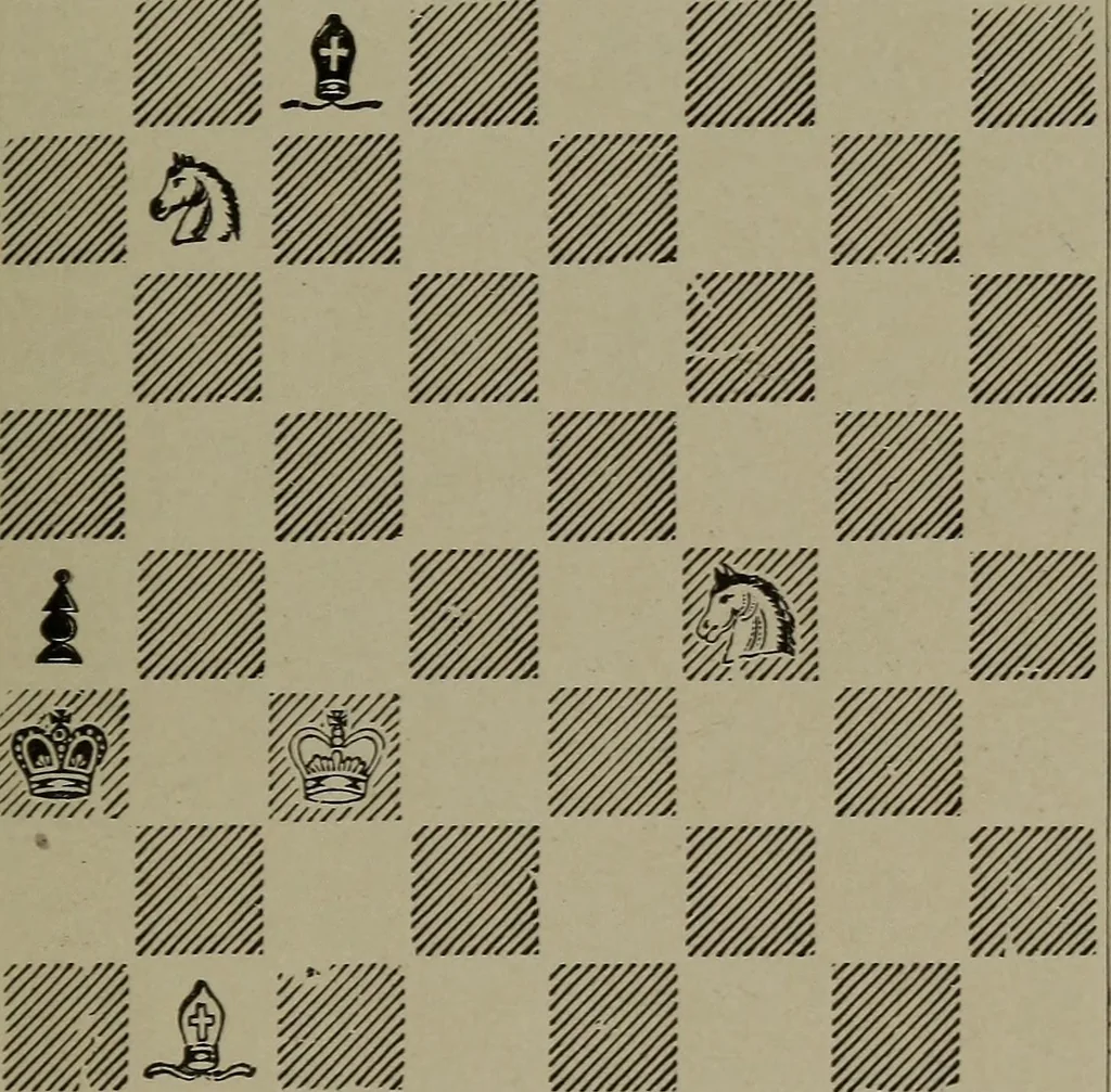 An illustration from Knights and bishops, 1909, leaf 70