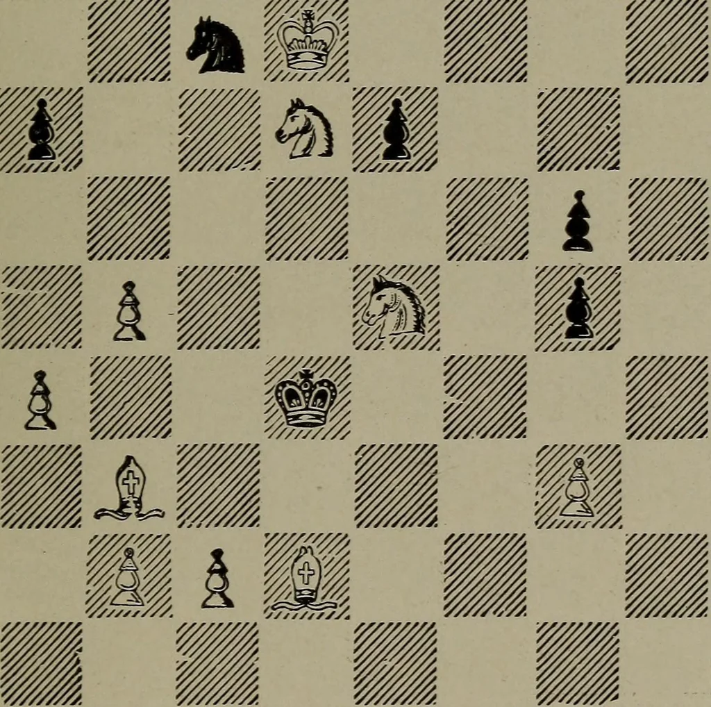 An illustration from Knights and bishops, 1909, leaf 98