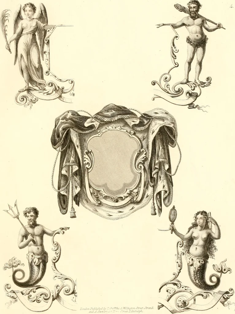 An illustration from Knight's heraldic illustrations designed for the use of herald painters and engravers, 1843, leaf 12
