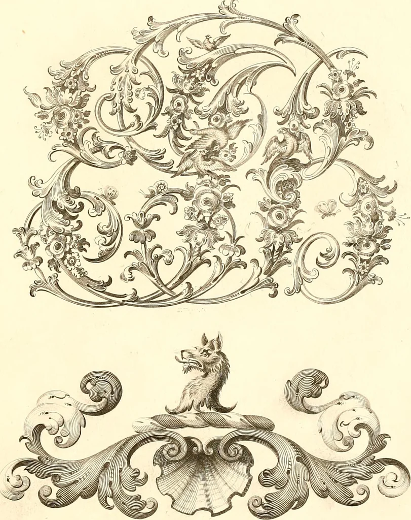 An illustration from Knight's heraldic illustrations designed for the use of herald painters and engravers, 1843, leaf 14