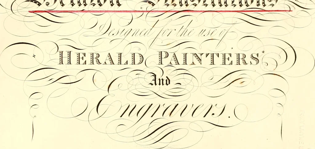 An illustration from Knight's heraldic illustrations designed for the use of herald painters and engravers, 1843, leaf 6