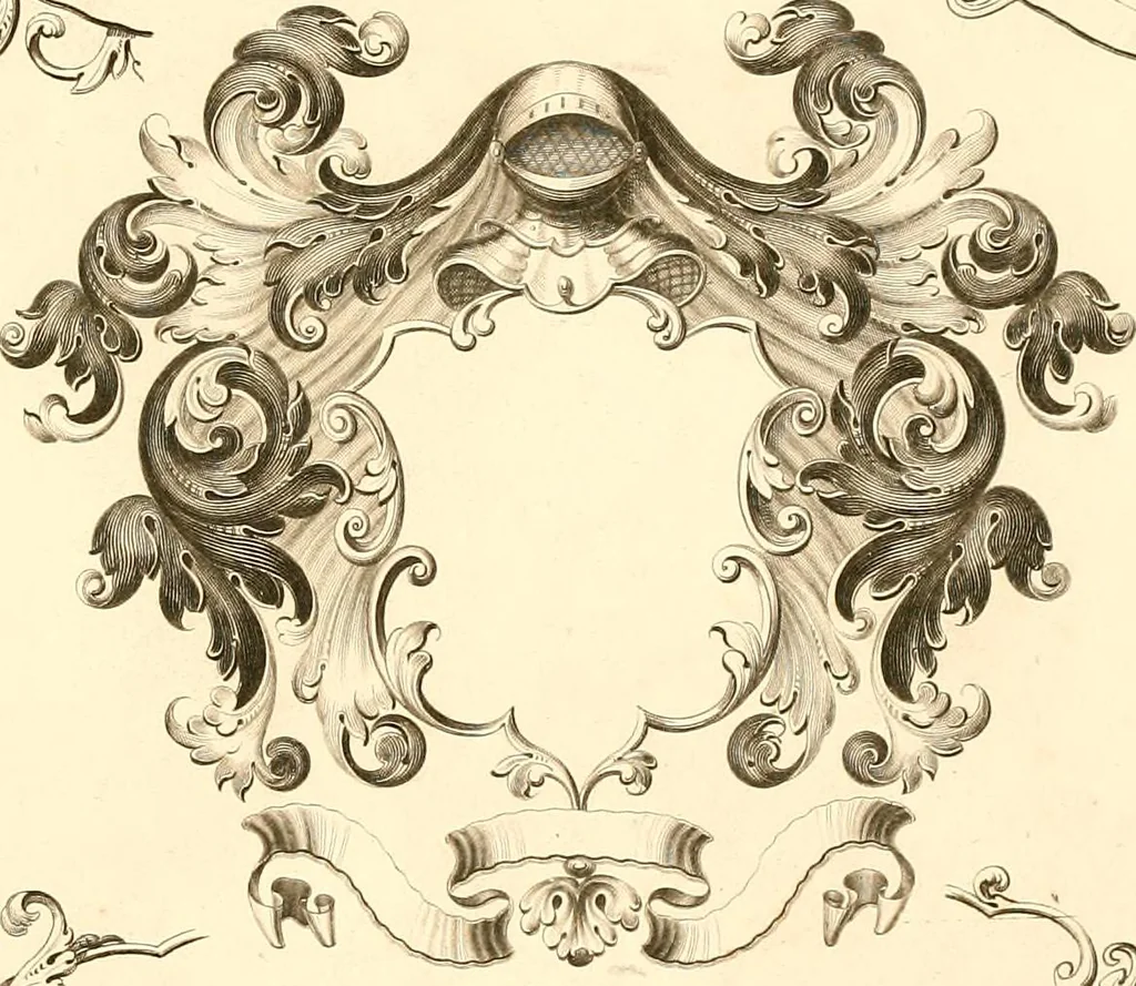 An illustration from Knight's heraldic illustrations designed for the use of herald painters and engravers, 1843, leaf 8