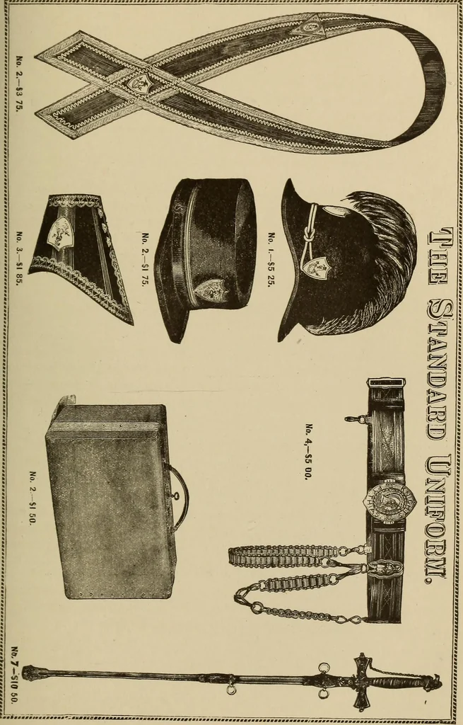 An illustration from The Knights of Pythias complete manual and text book .., 1885, leaf 158